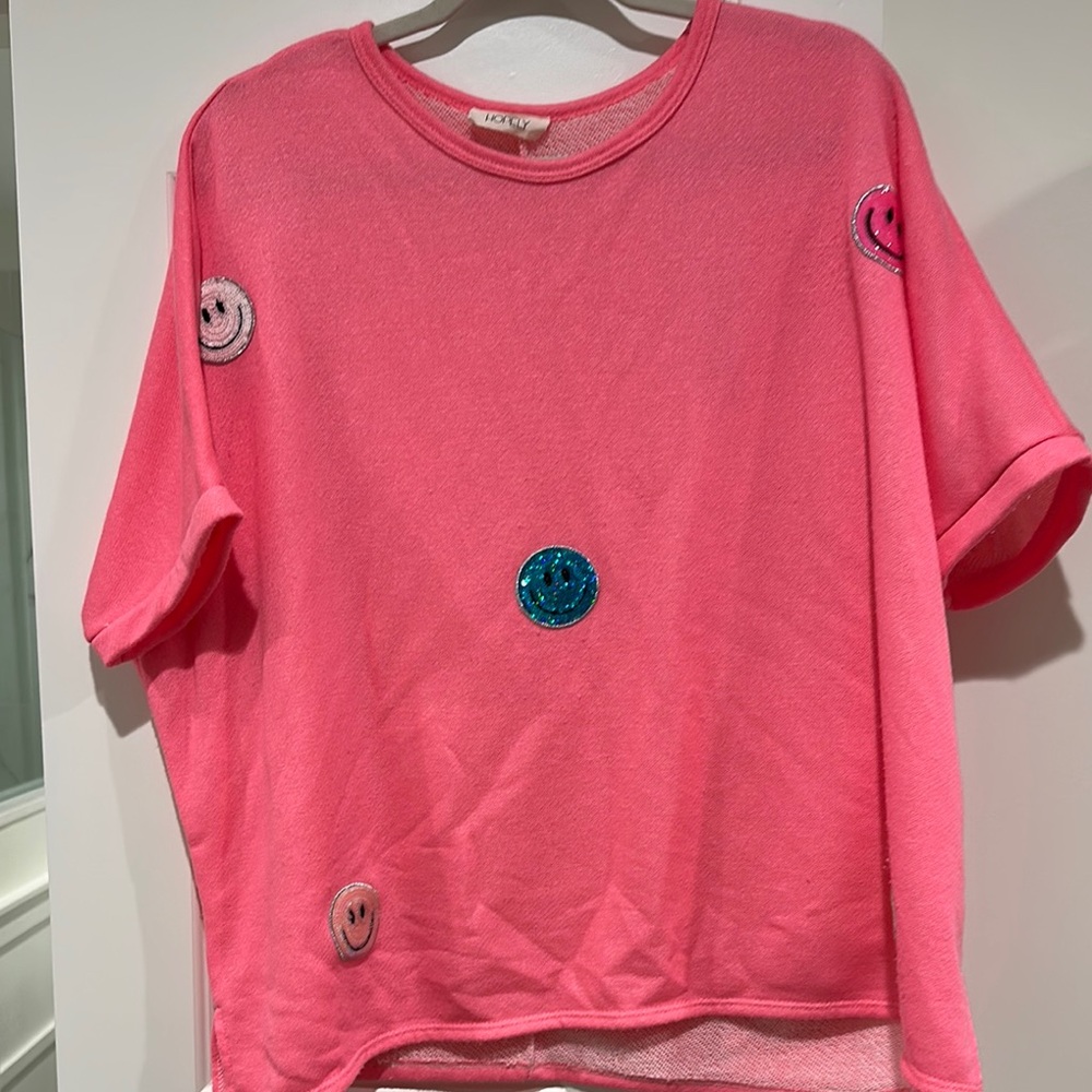 H&M Pink Short Sleeve Tee Casual Comfort